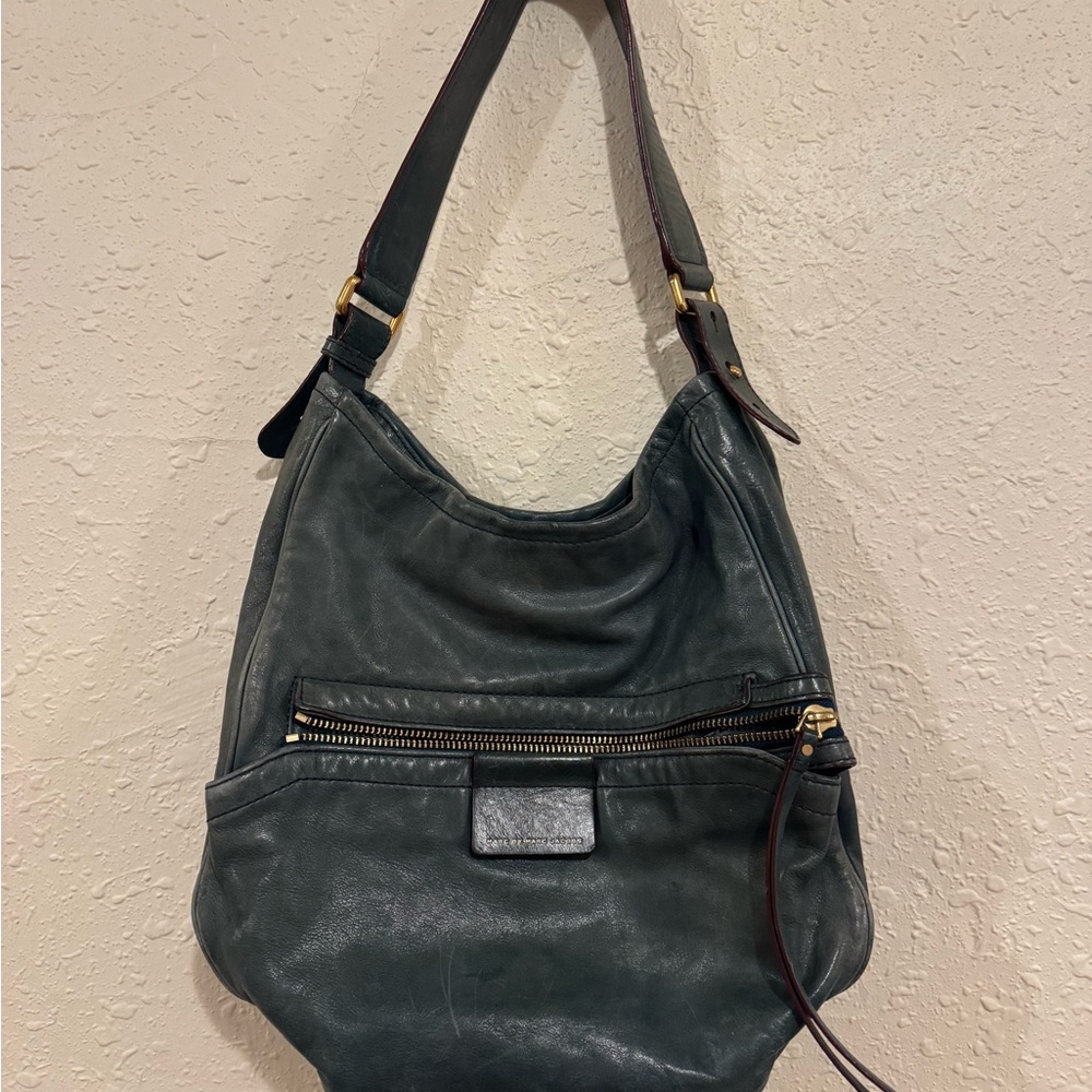 Vintage Green Marc Jacob’s Dark Green Leather Hobo Bag